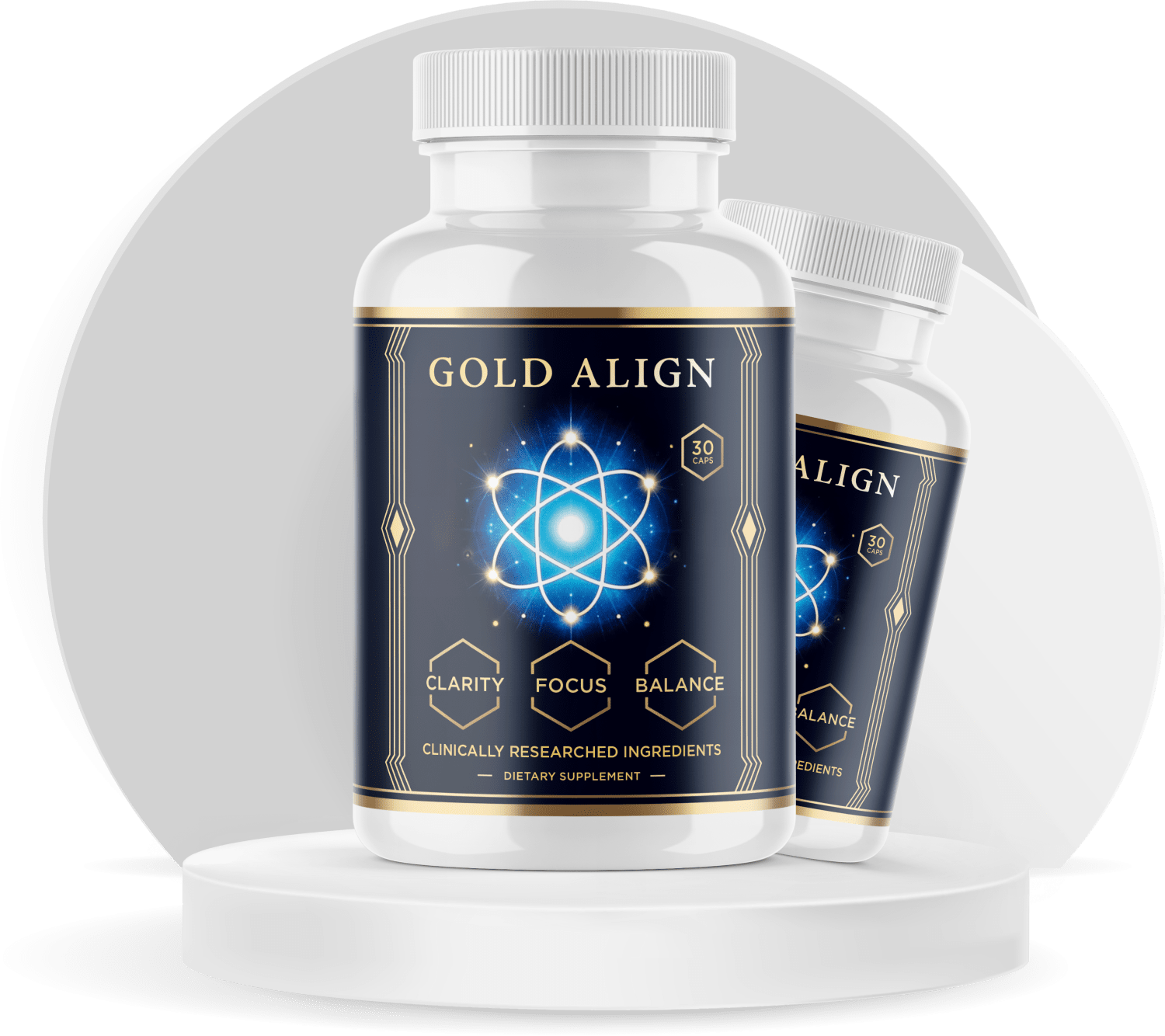 Gold Align supplement bottle